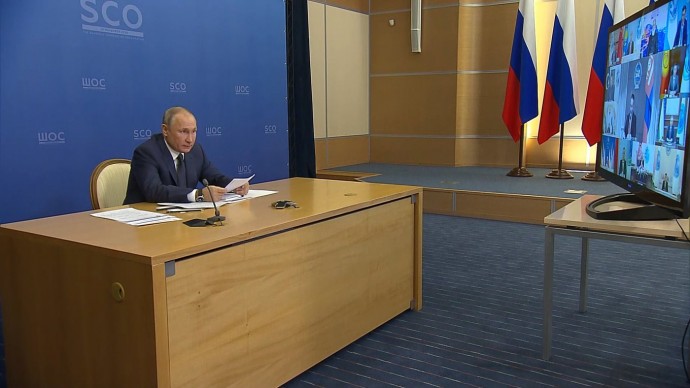 Видео заседания Совета глав государств – членов ШОС 10 ноября 2020 года