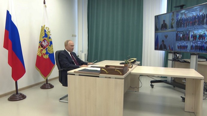 Видеоверсия открытия Путиным русских школ в Таджикистане 1 сентября 2022 года