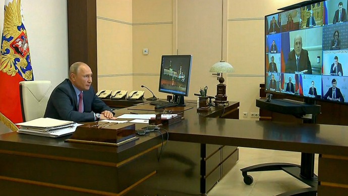 Видео совещания Путина о ситуации на рынке труда 27 мая 2020 года