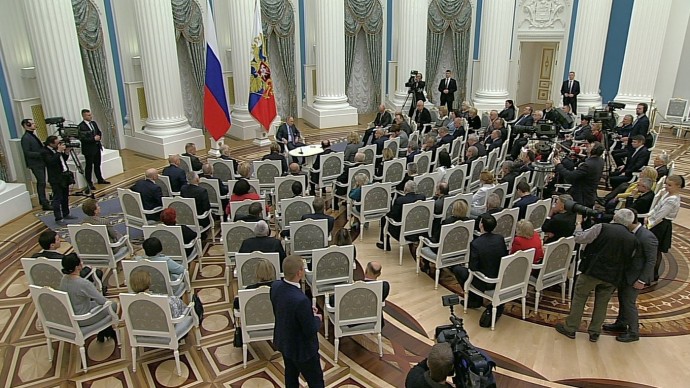 Видео встречи Путина с региональными уполномоченными по правам человека 10 декабря 2019 года