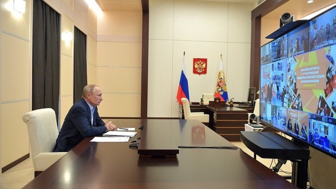 Видео встречи Путина с участниками акции «Мы вместе» 30 апреля 2020 года
